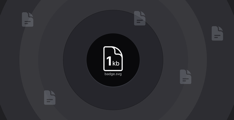 Sorry™ status badge SVG file icon showing 1kb file size, demonstrating lightweight integration